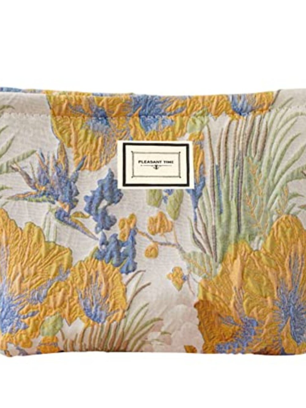 Large Floral Cosmetic Bag Waterproof Polyester Travel Toiletry Organizer